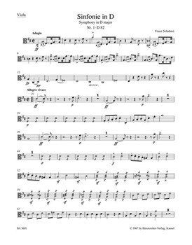 Symphony Nr. 1 D major D 82 (1813) by Schubert Franz for
