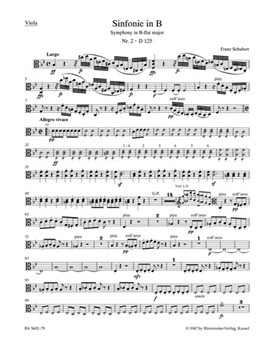 Symphony Nr. 2 B-flat major D 125 (1814) by Schubert Franz for