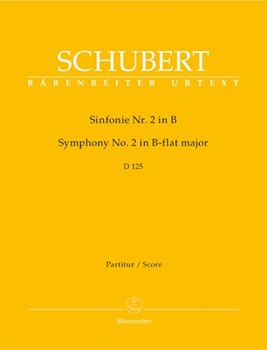 Symphony Nr. 2 B-flat major D 125 (1814) by Schubert Franz for 2Fl/2Ob/2c