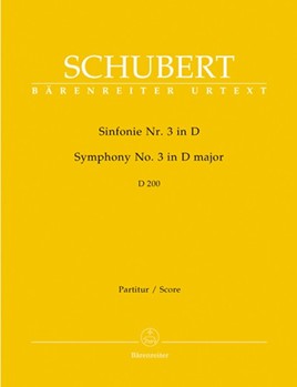 Symphony Nr. 3 D major D 200 by Schubert Franz for Full Score