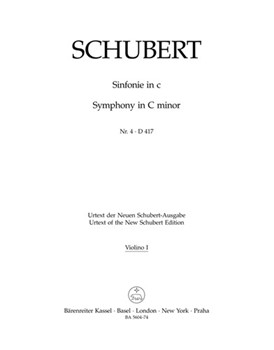 Symphony Nr. 4 C minor D 417 "Tragic" by Schubert Franz for