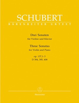 3 Sonatas For Violin & Piano Opus 137 by Schubert Franz - Wirth Helmuth - for Violin and Piano
