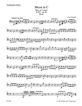 Mass C major op. 48 D 452 by Schubert Franz for