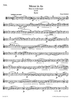 Missa A-flat major D 678 by Schubert Franz for