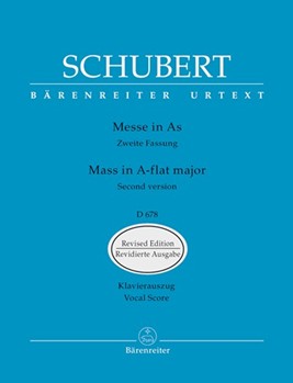 Mass In A-flat Major by Schubert Franz - Mass #5 D678 - for SATB
