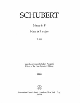 Missa F major D 105 by Schubert Franz for