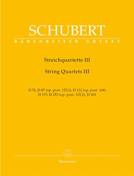 String Quartets III by Schubert Franz for 2V/Va/Vc