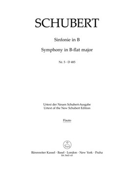 Symphony Nr. 5 B-flat major D 485 by Schubert Franz for