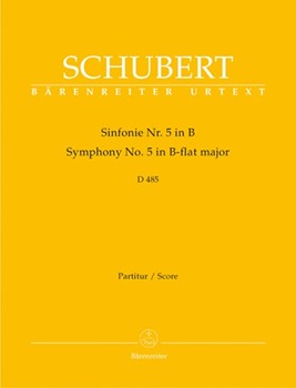 Symphony #5 In B-flat Major D485 by Schubert for Full Score