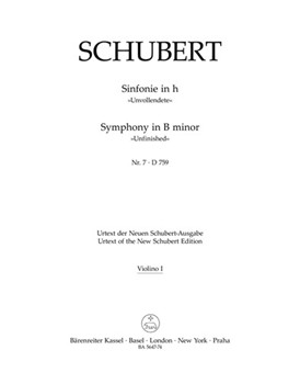 Symphony Nr. 7 B minor D 759 "Unfinished" by Schubert Franz for