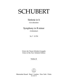 Symphony Nr. 7 B minor D 759 "Unfinished" by Schubert Franz for