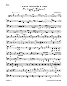 Symphony Nr. 7 B minor D 759 "Unfinished" by Schubert Franz for