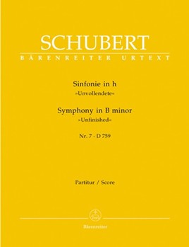 Symphony Nr. 7 B minor D 759 "Unfinished" by Schubert Franz for Full Score