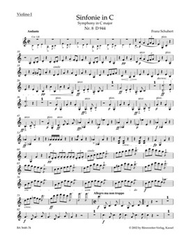 Symphony Nr. 8 C major D 944 "The Great" by Schubert Franz for
