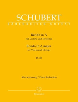 Rondo In A Major D438 by Schubert Franz - Kube Michael - for Violin and Piano