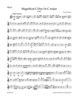 Magnificat C-Dur D 486 by Schubert Franz for