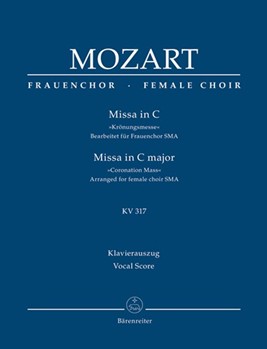 Missa in C major (Coronation Mass) K. 317 by Mozart Wolfgang Amadeus - Breuer Heribert - for SMA and Piano