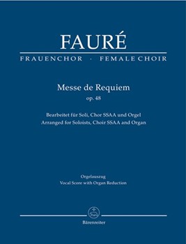 Messe de Requiem op. 48 by Faure Gabriel - Bruno / Bredenbach - for Score