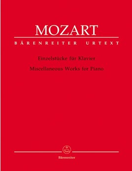 Miscellaneous Works For Piano by Mozart Wolfgang Amadeus for Piano