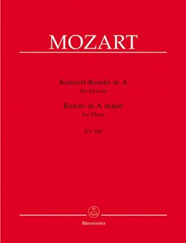 Concert Rondo In A Major K 386 by Mozart Wolfgang Amadeus - Topel - for Piano