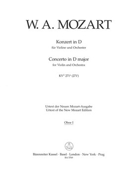 Concerto for Violin und Orchestra D-major K. 271a (271i) by Mozart Wolfgang Amadeus for