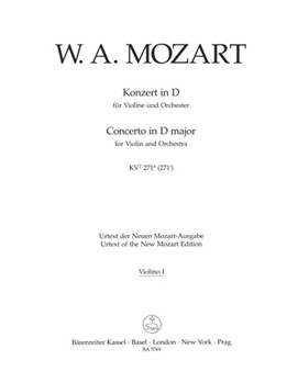 Concerto for Violin und Orchestra D-major K. 271a (271i) by Mozart Wolfgang Amadeus for