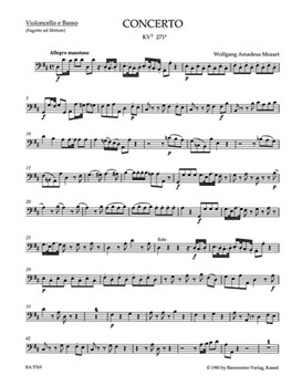 Concerto for Violin und Orchestra D-major K. 271a (271i) by Mozart Wolfgang Amadeus for