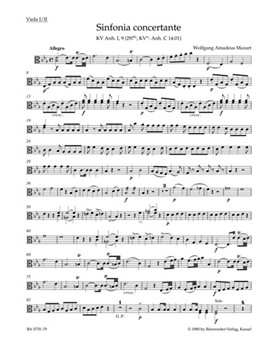 Sinfonia concertante for Oboe Clarinet Horn Bassoon and Orchestra E-flat major K. Anh. I9 (297b) by Mozart Wolfgang Amadeus for