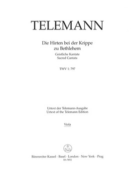Die Hirten bei der Krippe zu Bethlehem TWV 1:797 -Sacred Cantata- by Telemann Georg Philipp for