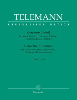 Concerto In D Minor by Telemann Georg Philipp for String Trio