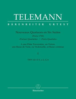 Paris Quartets I by Telemann Georg Philipp for Instrument Quartet