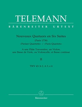 Paris Quartets Ii by Telemann Georg Philipp for Instrument Quartet