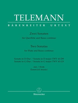 2 Sonatas - D Maj Twv41 - d9;g Maj 41 - g9 by Telemann Georg Philipp - Hofman Klaus - for Flute and Basso Continuo