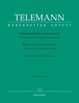 Musical Church Service -Advent and Christmas Cantatas- by Telemann Georg Philipp for hVoice/Ins
