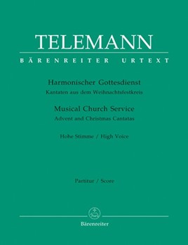Musical Church Service by Telemann Georg Philipp - Advent And Church Ca - for High Voice and Piano