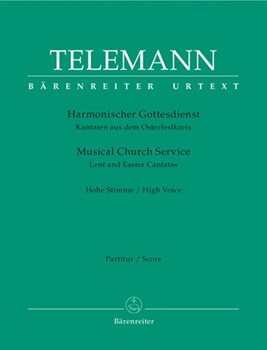 Musical Church Service by Telemann Georg Philipp - Lent And Easter Cant - for High Voice and Piano