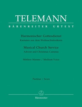 Musical Church Service by Telemann Georg Philipp - Advent And Church Ca - for Medium Voice and Piano