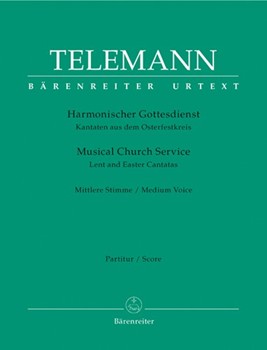 Musical Church Service by Telemann Georg Philipp - Lent And Easter Cant - for Medium Voice and Piano