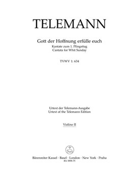 Gott der Hoffnung erfulle euch TVWV 1:634 -Cantata for Whit Sunday- by Telemann Georg Philipp for