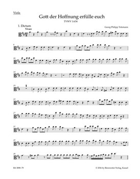 Gott der Hoffnung erfulle euch TVWV 1:634 -Cantata for Whit Sunday- by Telemann Georg Philipp for