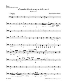 Gott der Hoffnung erfulle euch TVWV 1:634 -Cantata for Whit Sunday- by Telemann Georg Philipp for