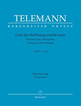 Gott der Hoffnung erfulle euch TVWV 1:634 by Telemann Georg Philipp - Richter Mark - for Vocal Scor