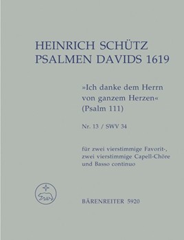Psalms Of David #111 by Schutz Heinrich - Ehmann Heinrich - for Full Score (#13)