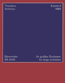 Events II (1969) -Musik fur groSes Orchester und Tonband- by Antoniou Theodore for 3Fl/Fl4/Fl