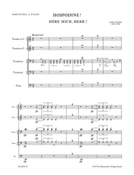 Hospodine - Hore mich Herr (Kyrie) by Janacek Leos for SSolo/ASol