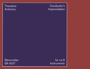 Cheironomies (Gesten). Conductors Improvisation (1971) -Klangskizze in Modellen fur variable Besetzu by Antoniou Theodore for 2Fl/clarin