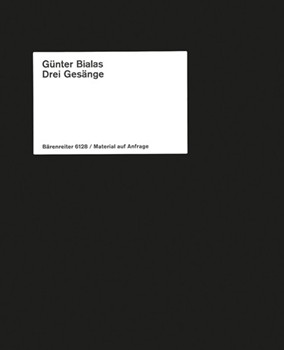 drei Gesange nach Gedichten von Lope de Vega fur Bariton Flote und Gitarre by Bialas Gunter for BarSolo/Fl