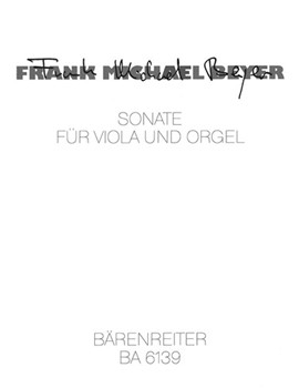 Sonate (1960) -Revidierte Neuauflage- by Beyer Frank Michael for Va/Org
