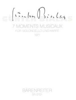 seven Moments musicaux (1971) by Bialas Gunter for Vc/Harp