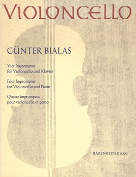 vier Impromptus (1968) by Bialas Gunter for Vc/Piano